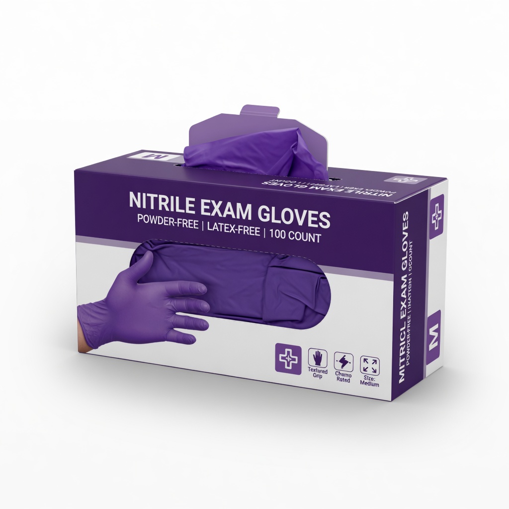 Nitrile Exam Gloves - 4 Mil